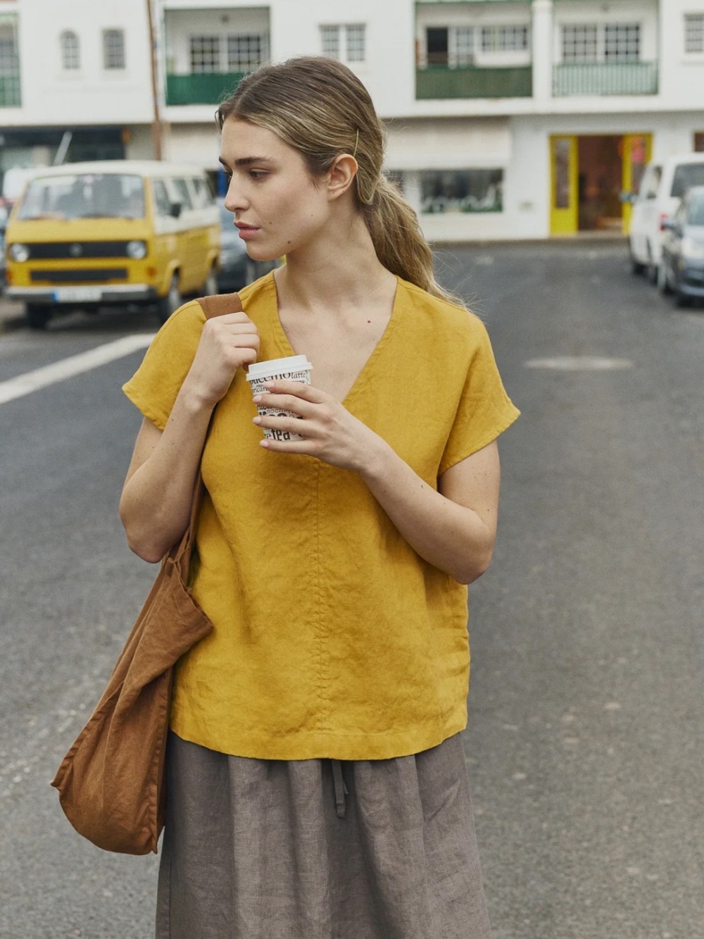 Not Perfect Linen Top - Cream Linen Malta Top - S/M